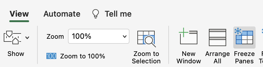 How to Freeze a Row in Excel