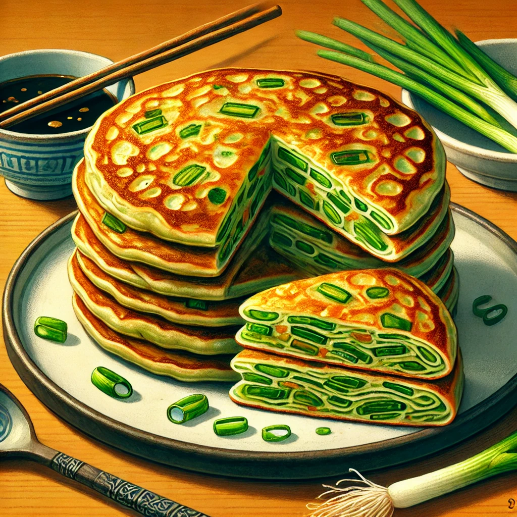 Scallions Green Onion Pancakes (Cong You Bing)