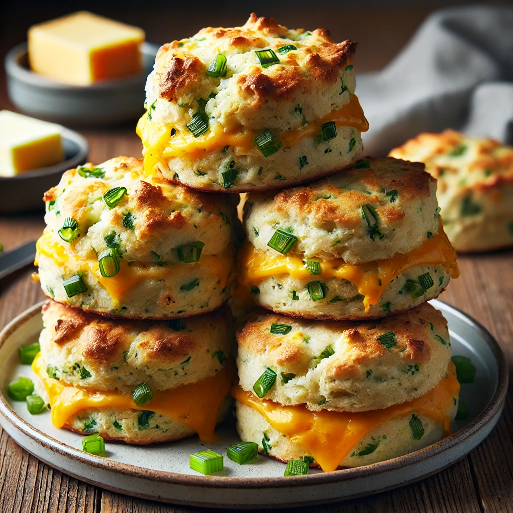 Scallions Green Onion and Cheddar Biscuits