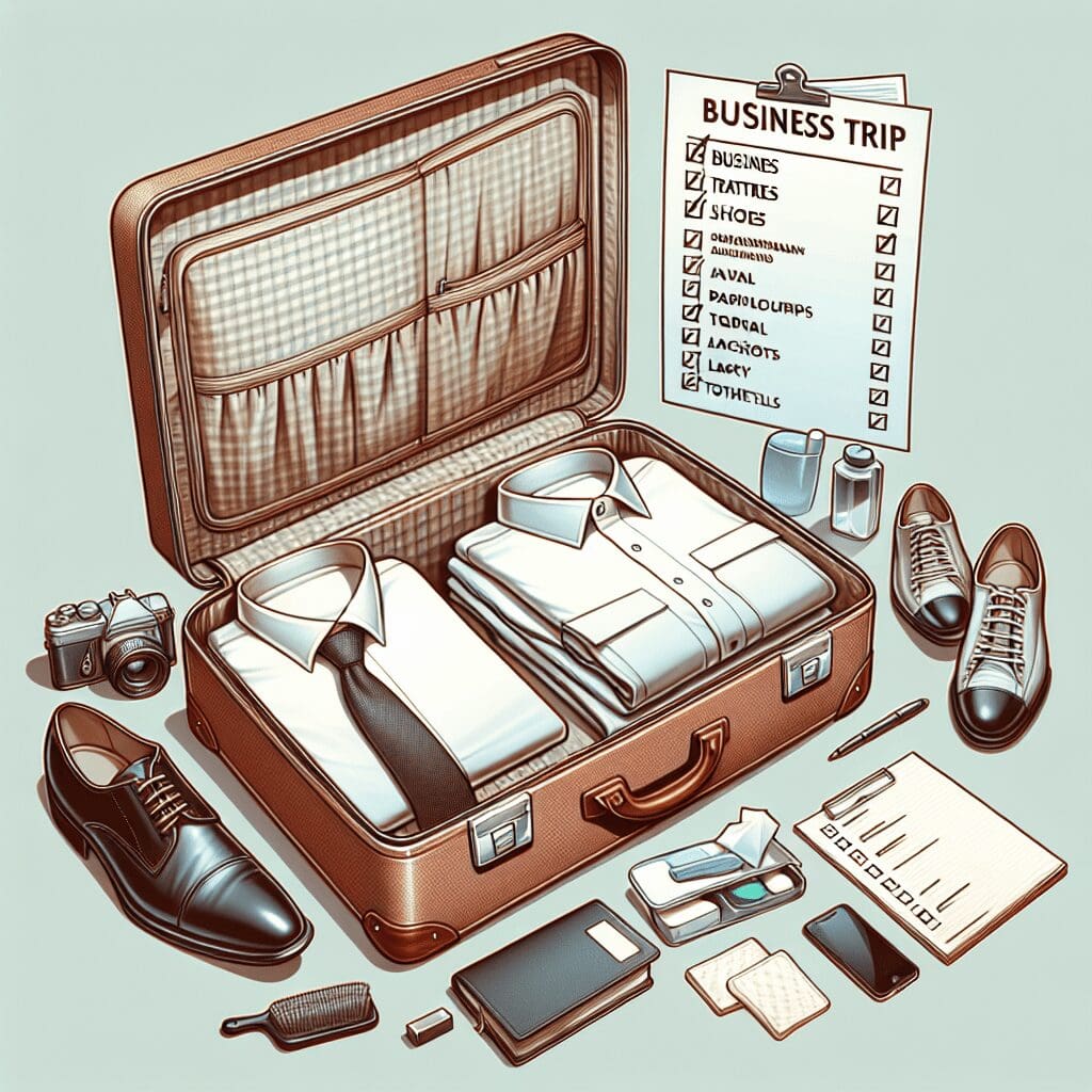 business trip packing checklist