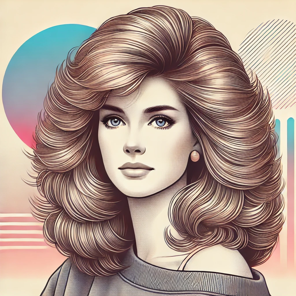 80s hairstyles feathered